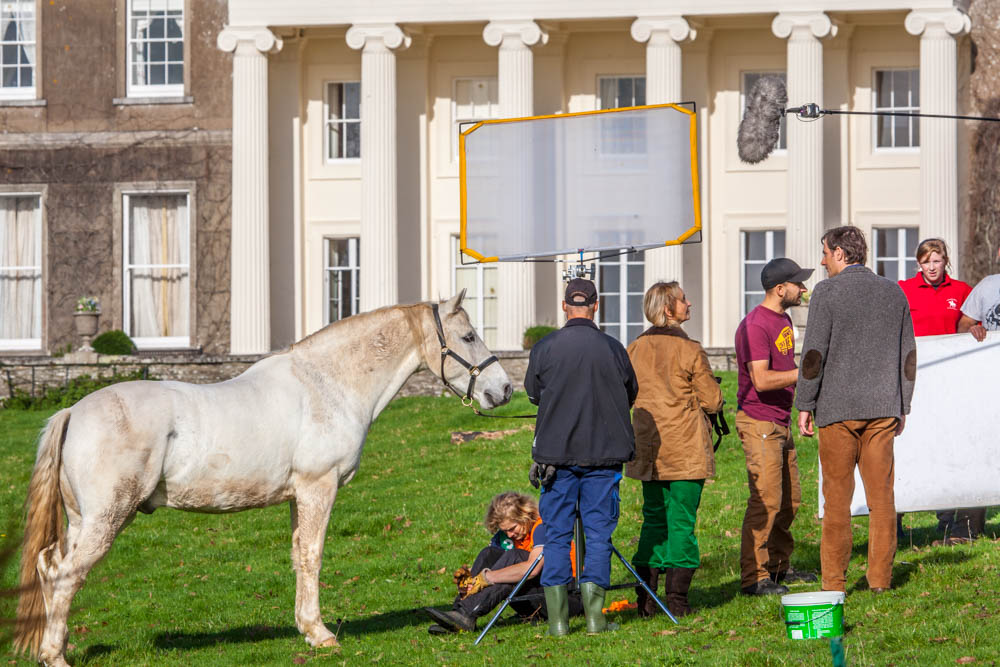 Rainbow on film set.